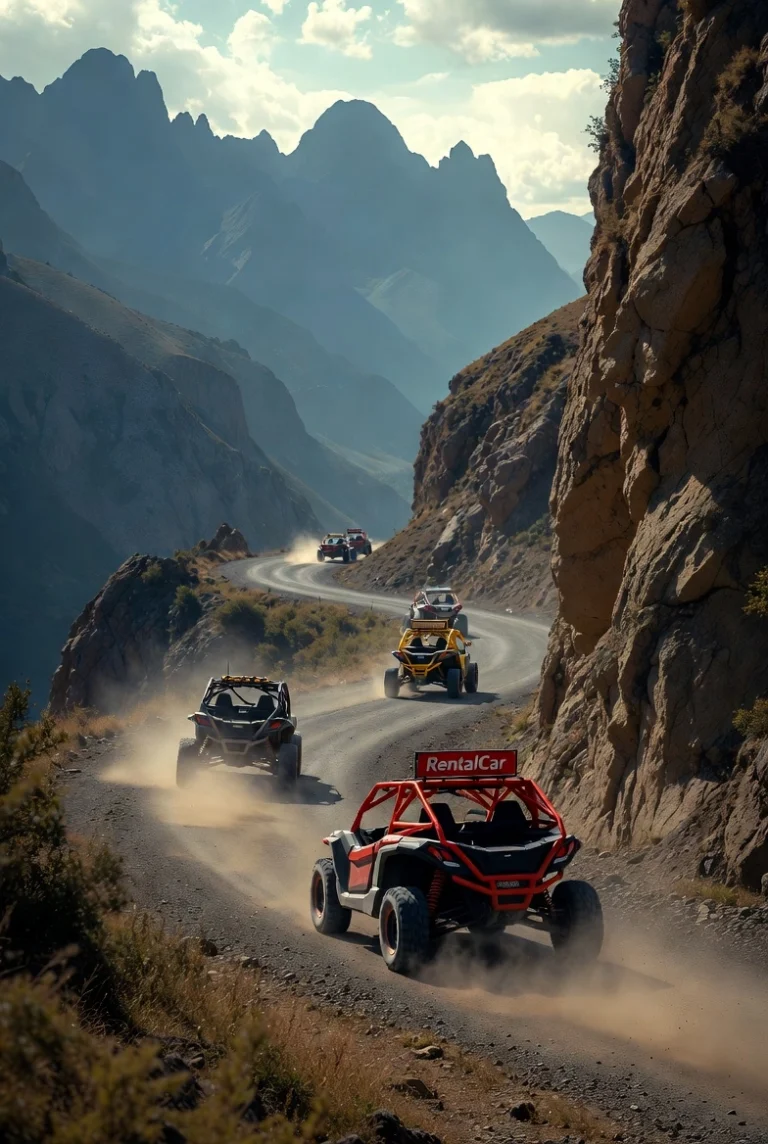 Buggy off-road adventure tour in Georgia with extreme driving experience on rough terrain